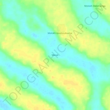 Merek topographic map, elevation, terrain