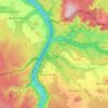 Hřensko topographic map, elevation, terrain