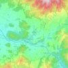 Detva topographic map, elevation, terrain