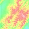 Yallunda Flat topographic map, elevation, terrain