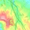 Little Strickland topographic map, elevation, terrain
