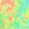 Pinghe County topographic map, elevation, terrain