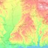 Misisipi topographic map, elevation, terrain