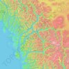 Central Coast Regional District topographic map, elevation, terrain