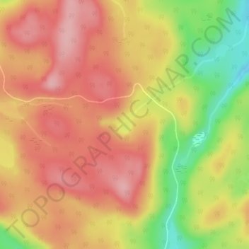 Lac des Échassiers topographic map, elevation, terrain