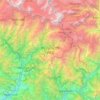 Kedarnath Wildlife Sanctuary topographic map, elevation, terrain