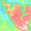 Auyantepuy topographic map, elevation, terrain