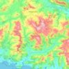 Cantón Hojancha topographic map, elevation, terrain