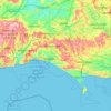 Dorset National Landscape topographic map, elevation, terrain