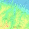 Viseu topographic map, elevation, terrain
