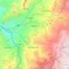 Arbeláez topographic map, elevation, terrain