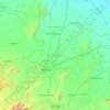 Mahendragarh topographic map, elevation, terrain