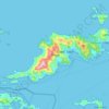 Tortola topographic map, elevation, terrain