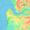 Brikama topographic map, elevation, terrain