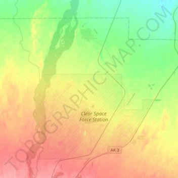 Anderson topographic map, elevation, terrain