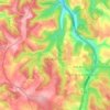 Flaujac-Poujols topographic map, elevation, terrain