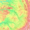 Champagne crayeuse topographic map, elevation, terrain