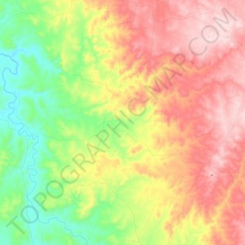 Biala topographic map, elevation, terrain