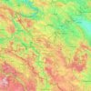 Zlatibor Administrative District topographic map, elevation, terrain