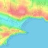 Freshwater East topographic map, elevation, terrain