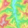 Castelletto Uzzone topographic map, elevation, terrain