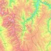 Huari topographic map, elevation, terrain