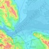 Suisun Bay topographic map, elevation, terrain