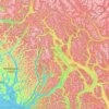 Area A (Nass Valley/Bell Irving) topographic map, elevation, terrain