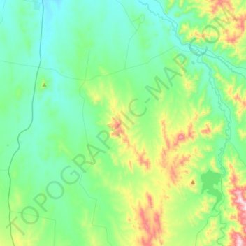 Loomberah topographic map, elevation, terrain