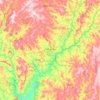 Pires do Rio topographic map, elevation, terrain