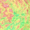 Préfecture autonome dai de Xishuangbanna topographic map, elevation, terrain