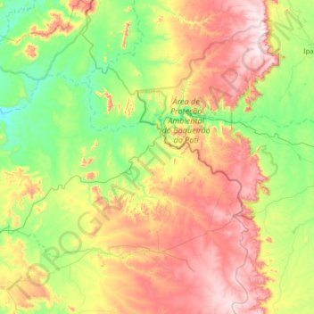 Buriti dos Montes topographic map, elevation, terrain