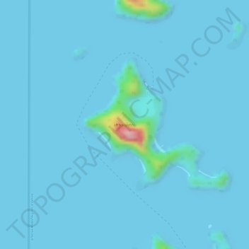 Ko Mae Ko topographic map, elevation, terrain