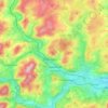 Galashiels topographic map, elevation, terrain