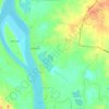 Kracheh topographic map, elevation, terrain