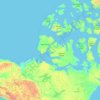 Northwest Territories topographic map, elevation, terrain