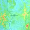 Bukit Beruntung topographic map, elevation, terrain