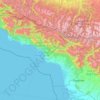 Abkhazia topographic map, elevation, terrain