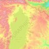 Khankh topographic map, elevation, terrain