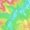 Gorreto topographic map, elevation, terrain
