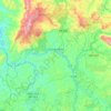 Congonhas topographic map, elevation, terrain