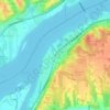 Hampton topographic map, elevation, terrain