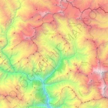 Nashong topographic map, elevation, terrain