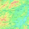 Zhijiang Dong Autonomous County topographic map, elevation, terrain