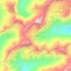Lyell Glacier topographic map, elevation, terrain