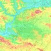 Parc naturel régional Oise-Pays de France topographic map, elevation, terrain
