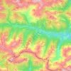 Lesachtal topographic map, elevation, terrain