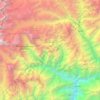 Western Sikkim Subsection topographic map, elevation, terrain
