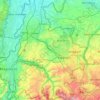 Zuid-Limburg topographic map, elevation, terrain