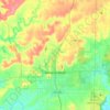 Mineral Wells topographic map, elevation, terrain